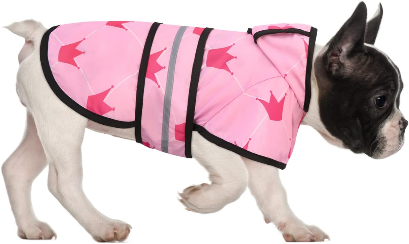 HDE high visibility reflective pet jacket back view
