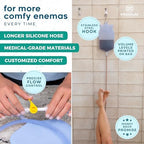 Transparent reusable enema bag kit for coffee and water colon cleansing.
