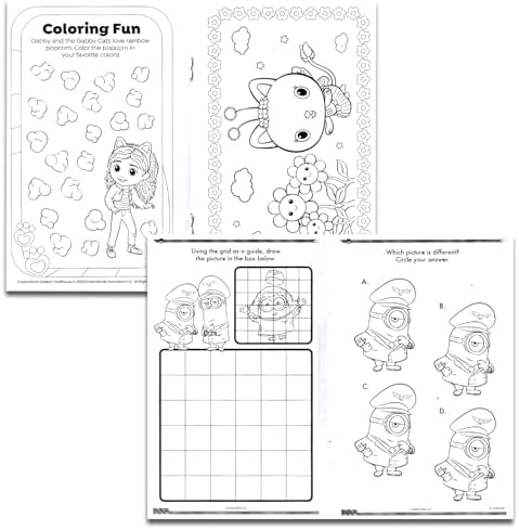 Bulk classroom rewards bundle of mini activity books showcasing Disney and Nickelodeon cover designs.