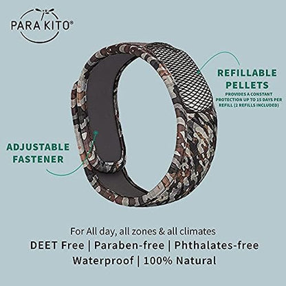 Parakito insect repellent bracelet showing adjustable strap