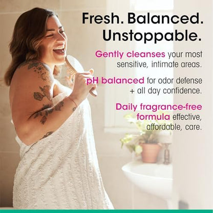 Authentic USA imported vH essentials feminine hygiene wash for odor control.