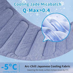 Waterproof dog cooling mat being wiped clean to demonstrate its easy care material