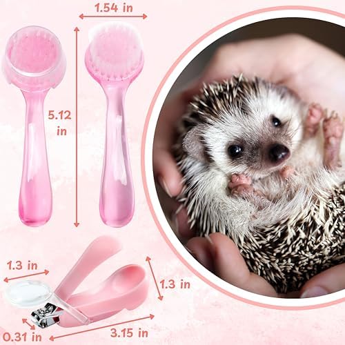 Premium pink pocket pet grooming tools including magnifier clipper and cleaning brush