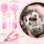Premium pink pocket pet grooming tools including magnifier clipper and cleaning brush