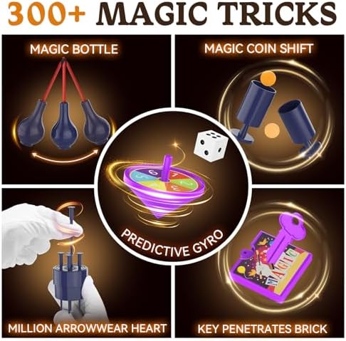 The full set of 35 magic props included in Nicella kit