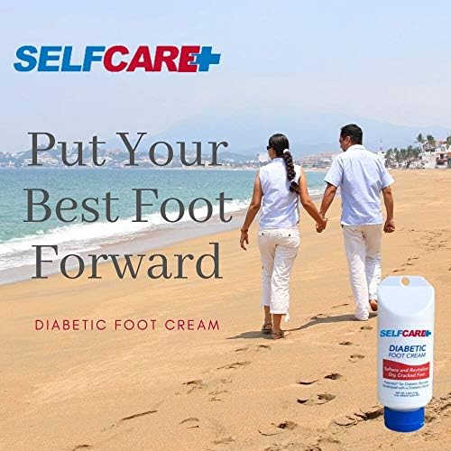 SelfCare Plus foot cream texture for rapid absorption on cracked skin.
