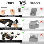 WenmthG black gold cash gift box layout including rubber bands and confetti packaging.