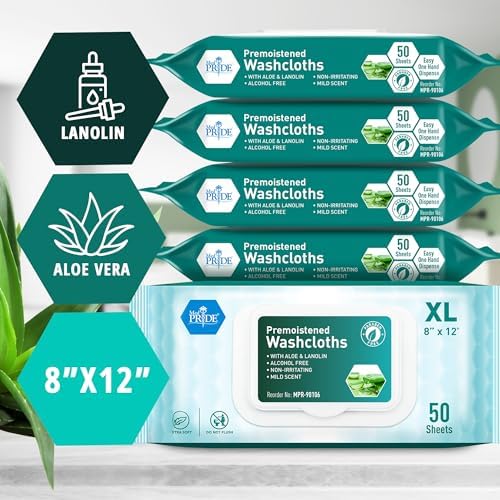 Med Pride 600 count adult wet wipes for personal skincare