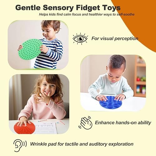 LIHBCAIYI colorful silicone tactile pad being folded easily to demonstrate portable travel-friendly design.