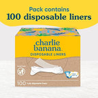 Charlie Banana unscented cotton diaper liners for sensitive skin