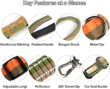 EVERKING padded dual handles for immediate pet control in traffic