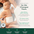 Rear view of Healthybaby diaper packaging with leak protection details