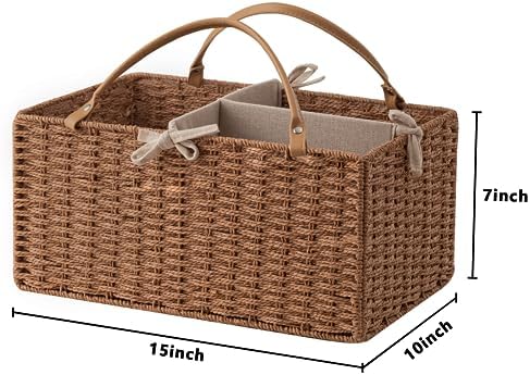 Hblife nursery storage bin with removable divider inserts