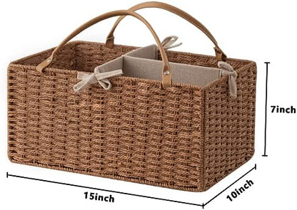 Hblife nursery storage bin with removable divider inserts