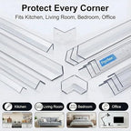 Frychee wall corner protector installed on sharp edge