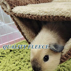 Close-up view of the soft coral fleece and flannel texture on the Oncpcare pet platform.