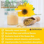 Firewaterstar bee powered superfood liquid packaging label