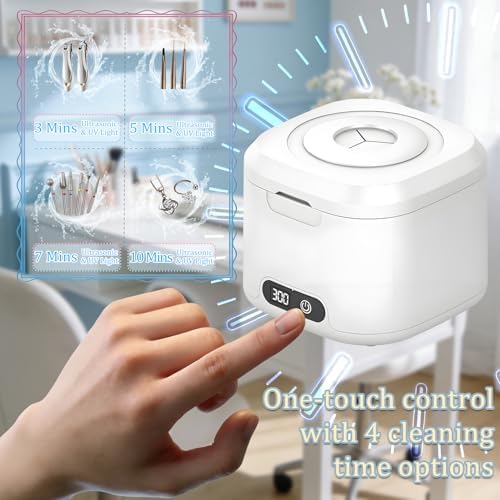 Jjxeqo cleaner tank with nail drill bits and brushes