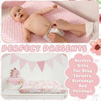 SmoothNovelty 3 piece baby girl changing pad cover set packaging
