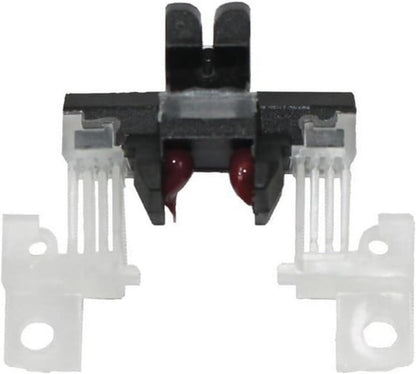 Clear frame and black lever of the Andis clipper blade drive assembly showing installation screws