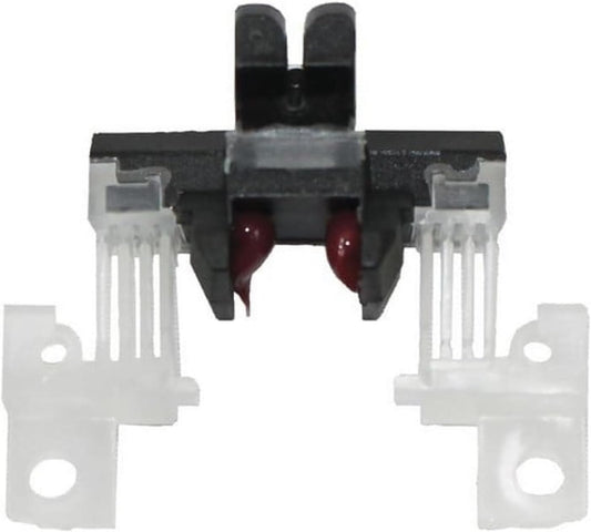 Clear frame and black lever of the Andis clipper blade drive assembly showing installation screws
