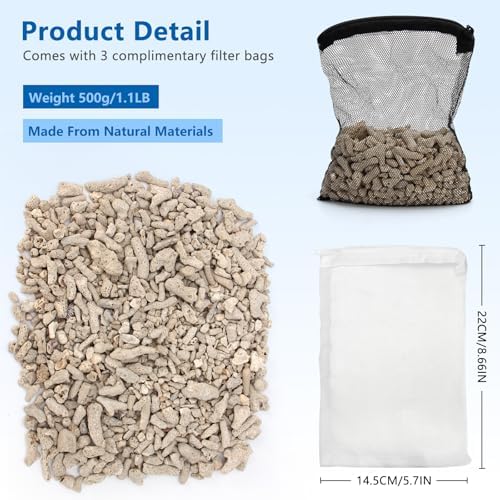Crushed coral media sand used as aquarium substrate gravel