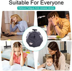 Top view details of the black twelve faced stress relief toy showing tactile finger massage bumps