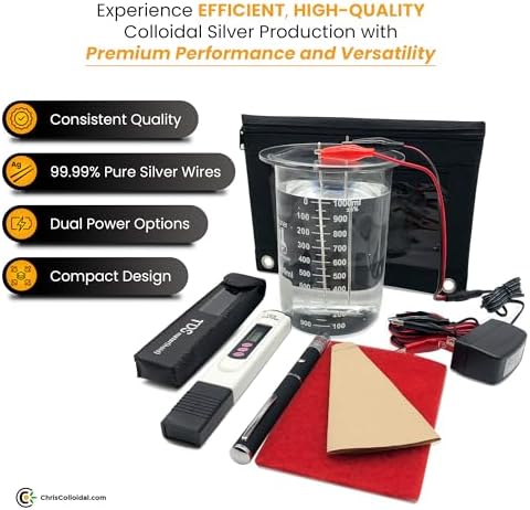 Chris Colloidal home brewing kit showcasing the graduated borosilicate glass measuring beaker