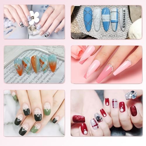 Comprehensive 30 piece nail design kit for DIY manicure