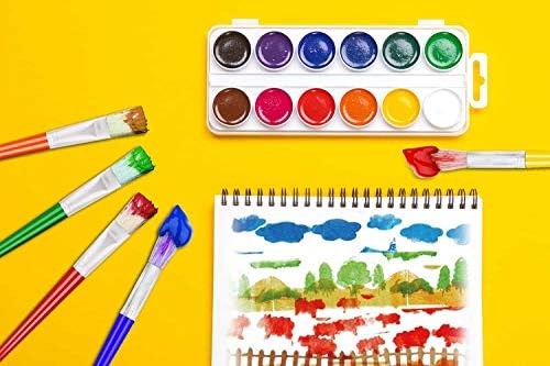 Imported children art brushes clean and ready for school projects