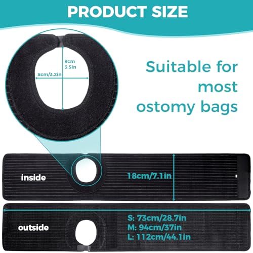 ENLUNTRA adjustable medical ostomy wrap packaging view highlighting the genuine imported quality product.