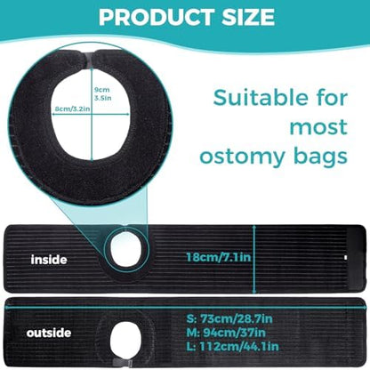ENLUNTRA adjustable medical ostomy wrap packaging view highlighting the genuine imported quality product.