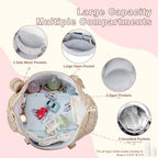 Bagsmart Yorige diaper tote bag insulated bottle pockets detail