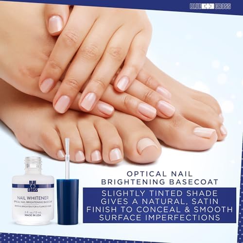 Blue Cross 15 milliliters nail whitener bottle lifestyle view
