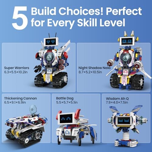 Educational STEM building blocks for kids arrangement
