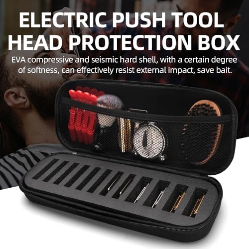 ZIBARBER universal stylist organizer bag being carried via the adjustable shoulder strap to demonstrate travel portability.