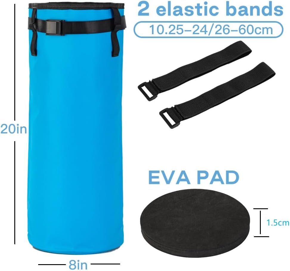 Garftai equine soaker bag with adjustable nylon straps and hook and loop fasteners close up.