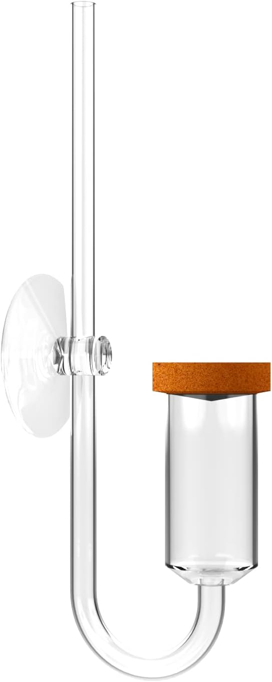 Fzone Neo Carbon Dioxide Diffuser front view showcasing the transparent acrylic body and small ceramic disk.