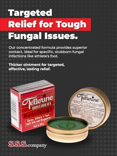 Tetterine 1 ounce metal tin containing Miconazole Nitrate 2 percent antifungal medication