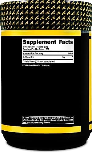 Primaforce L-Glutamine Powder bulk one kilogram tub packaging overview