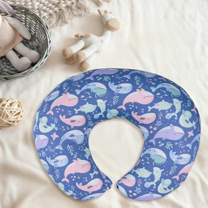 Soft breathable cotton nursing pillow slipcover