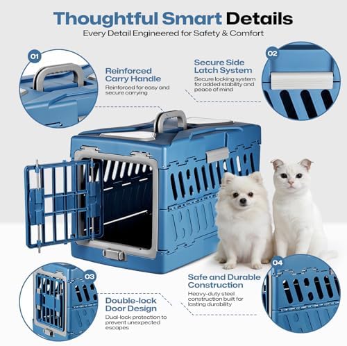Chronanagese pet travel crate internal view with hygienic divider net