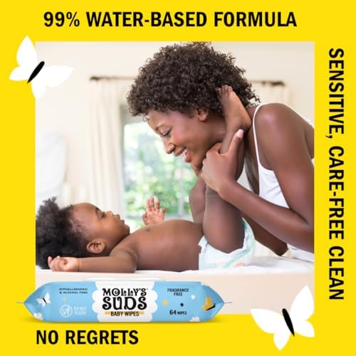 Molly's Suds fragrance free plant based wipes 6 pack set