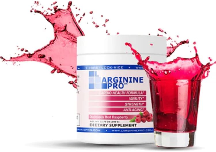 L-Arginine Pro supplement powder texture and color