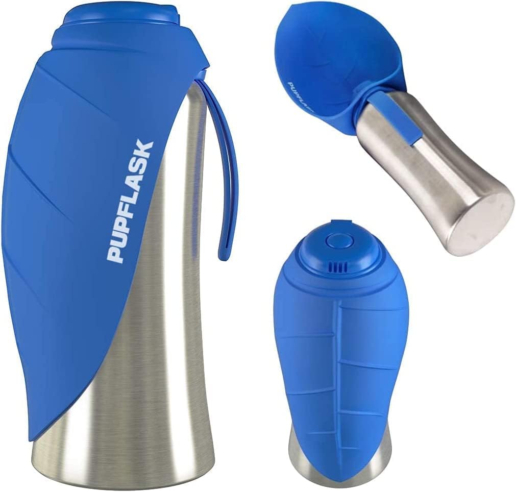 Large capacity stainless steel dog waterer for active family pets