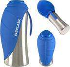 Large capacity stainless steel dog waterer for active family pets