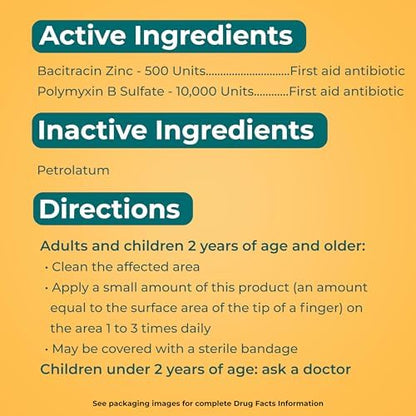Neosporin Simply Formula paraben free first aid ointment packaging side panel details