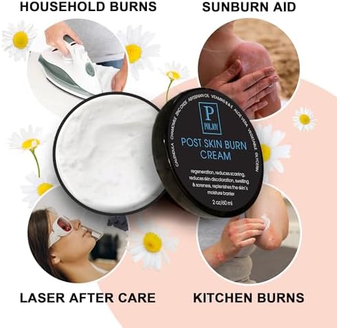 PolJoy first aid treatment jar showing natural ingredients for skin regeneration.