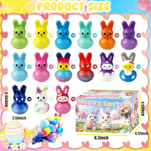 Elastic polyurethane foam rabbit fidget toys being squeezed for stress relief.