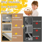 Ketive Rabbit Hutch Indoor - Weatherproof, Multi-Level, Easy Assembly, Lockable, and Comfortable - Image 5